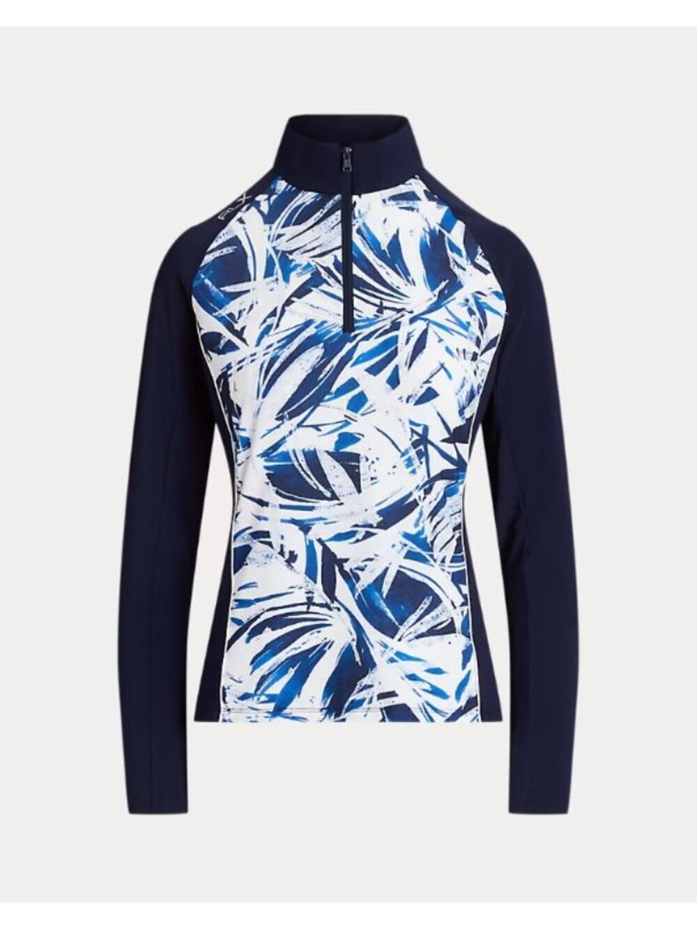 NEW RLX Ralph Lauren Women's L Stretch Jersey Quarter-Zip Pullover NWT $148